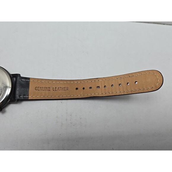 Star Trek Enterprise Space Dial Quartz Watch New Battery Leather Strap Mens 38mm - Picture 11 of 12